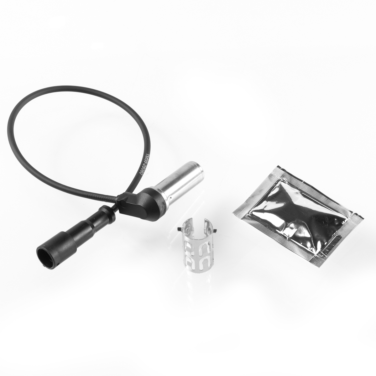 Датчик ABS (передний правый/левый+угловой+общая длина = 400мм) Комплект втулка и смазка