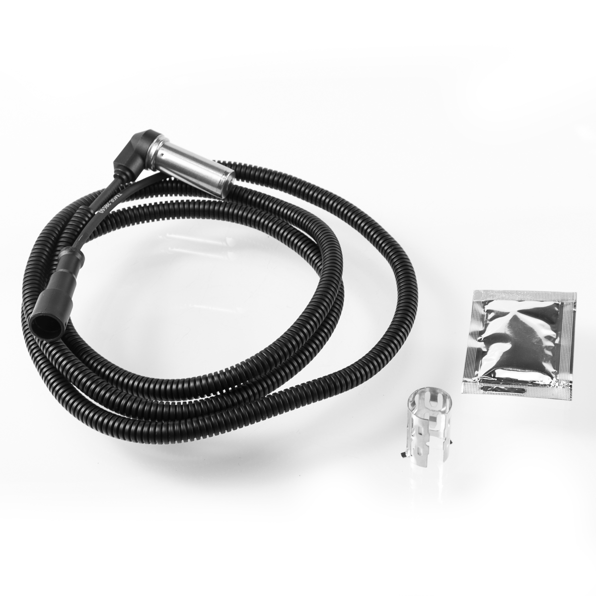 Датчик ABS (передний/задний+угловой+длина кабеля = 1500мм+общая длина = 1556мм) Втулка+смазка