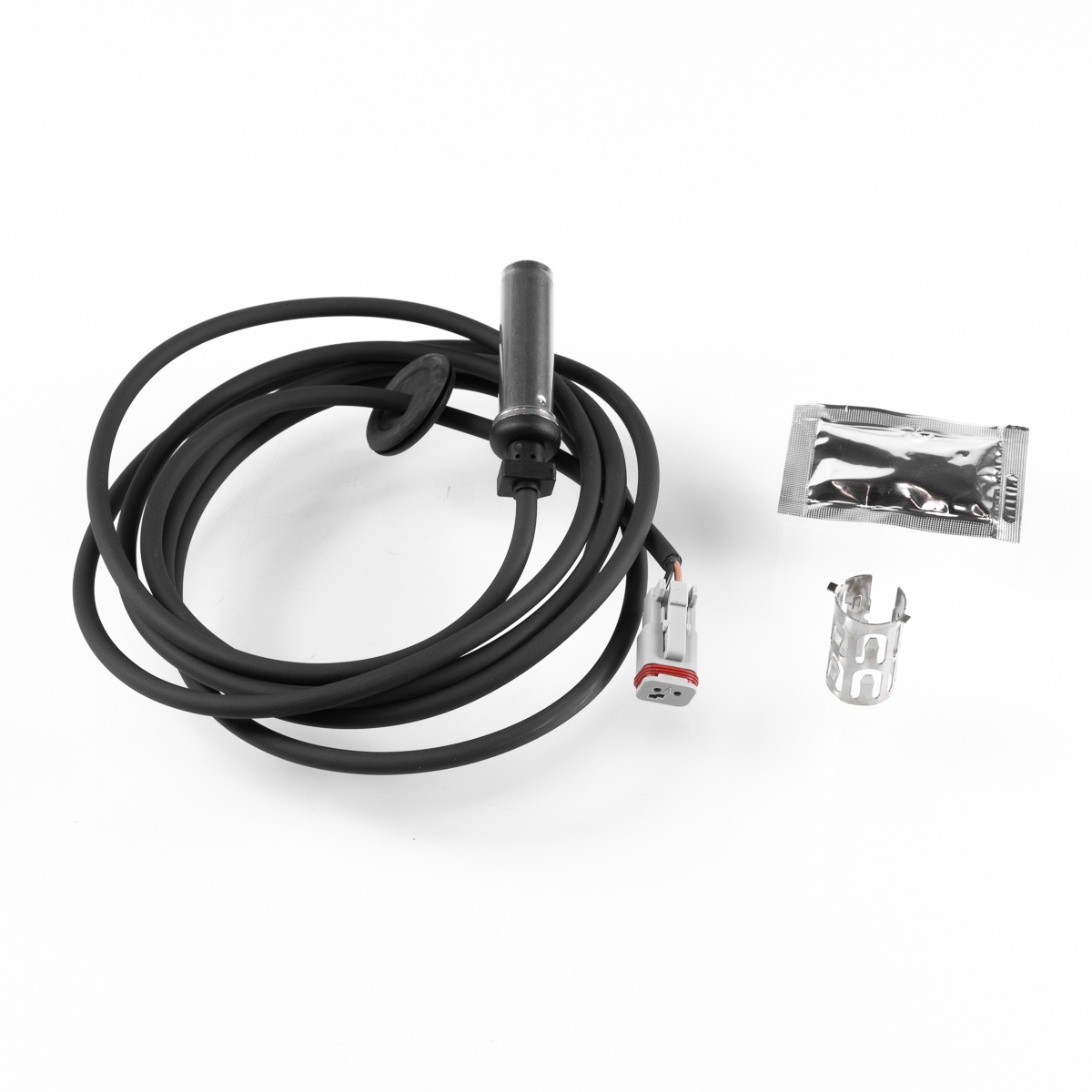 Датчик ABS (задний левый+прямой+длина кабеля = 2650мм) Комплект втулка и смазка