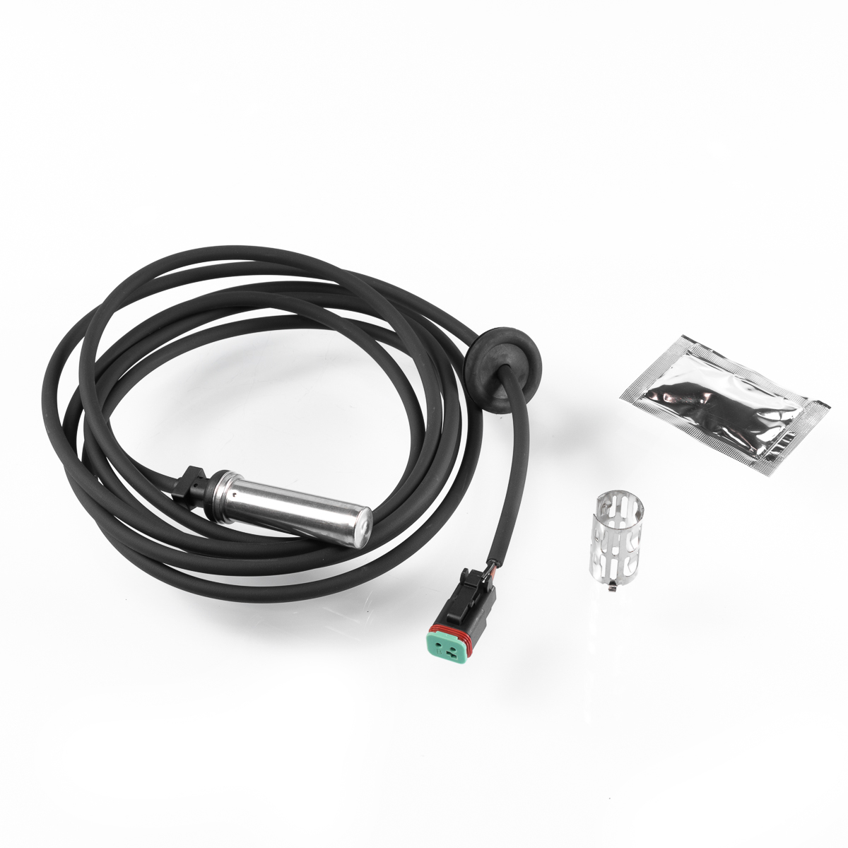 Датчик ABS (задний правый+прямой+длина кабеля = 2650мм) Комплект втулка и смазка