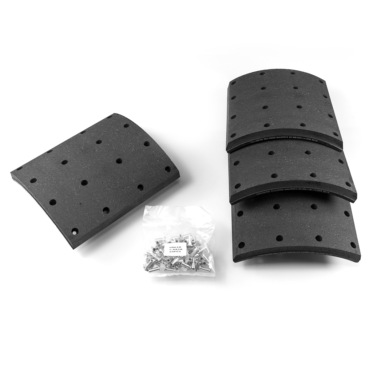 Накладки тормозные 19933 2-ой рем [413x254] с заклёпкам