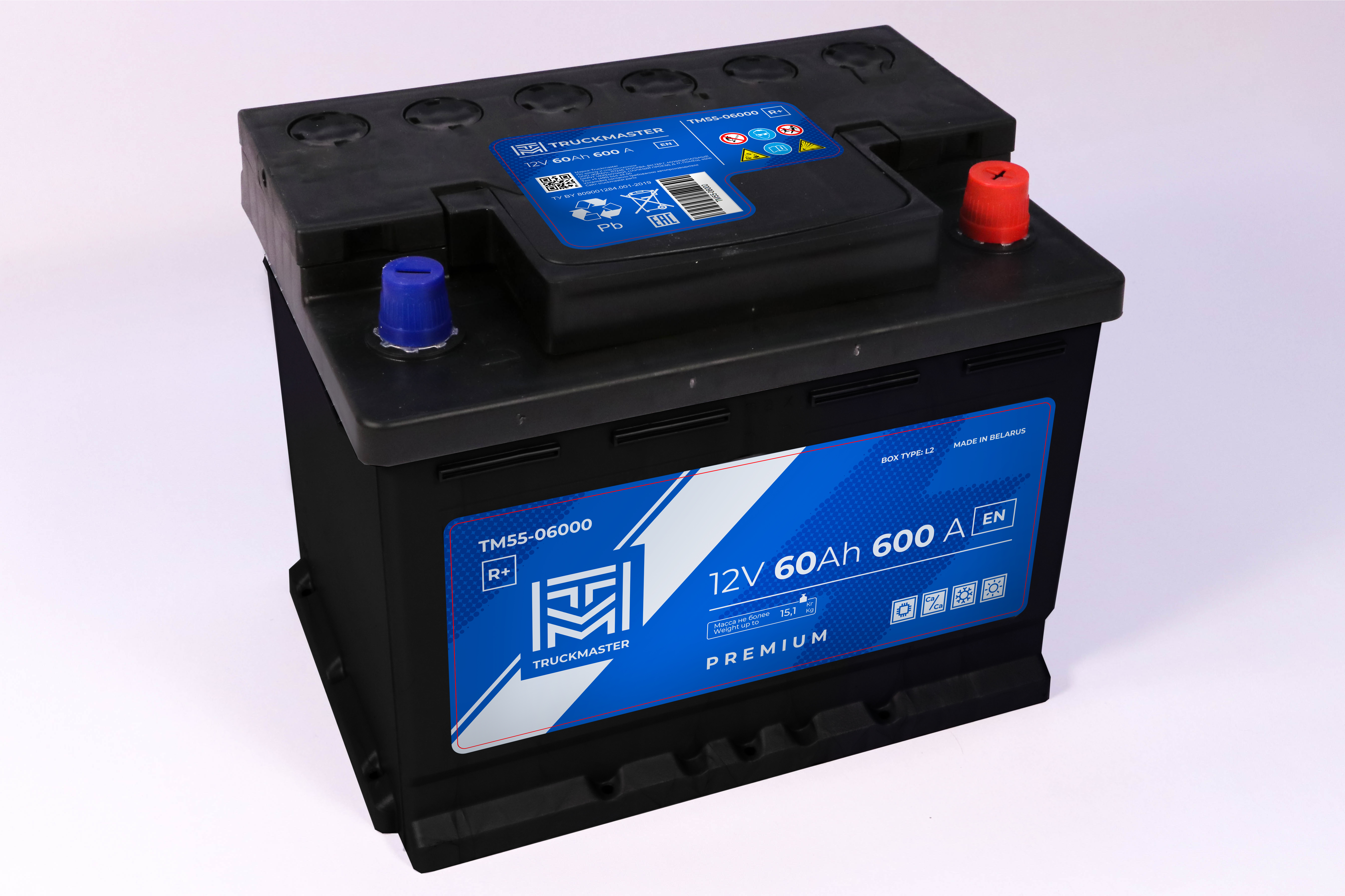 Аккумулятор Премиум 12V 60Ah 600A 242x175x190 Крепление В13 поляр.0