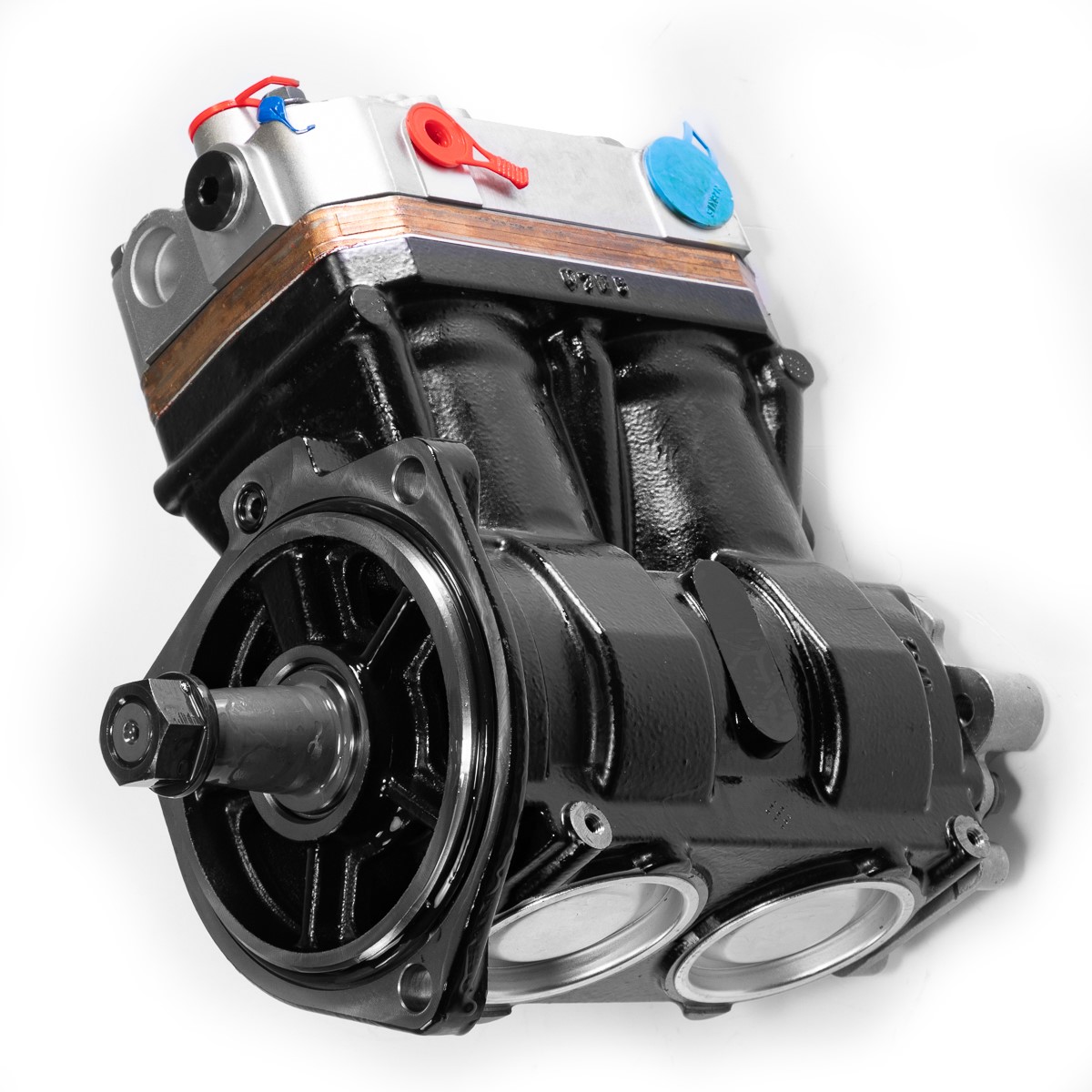 Компрессор возд. IVECO двухцилинд. 630 cc (прав.резьба)