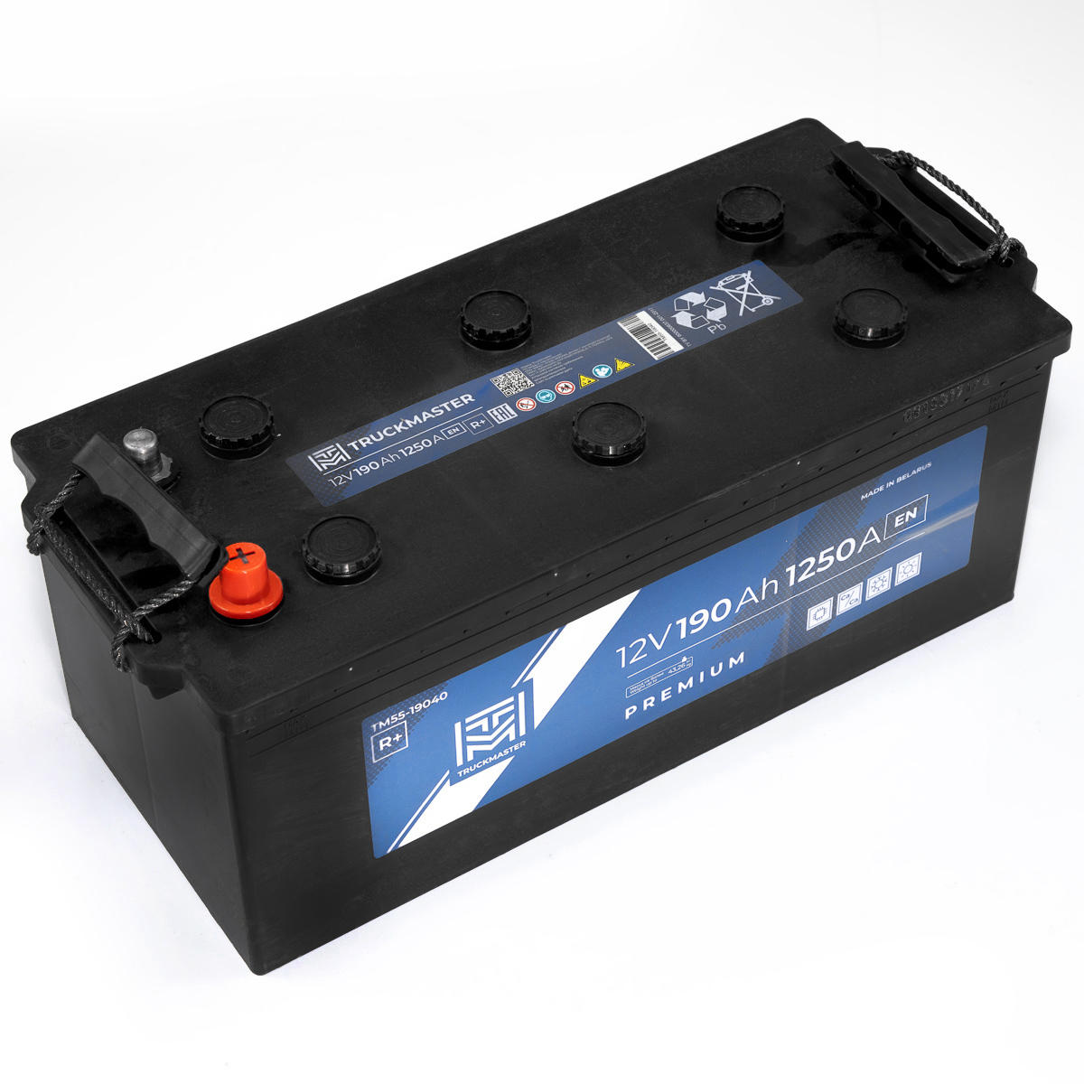 Аккумулятор Премиум 12V 190Ah 1250A 513x223x217 Крепление B00 поляр.4