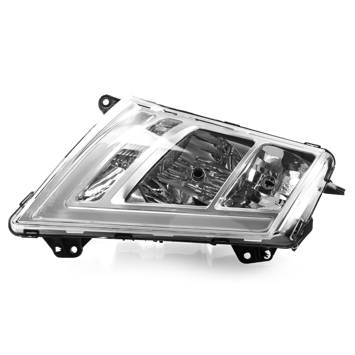 Фара головного света ручная регулировка R LED VOLVO (хром)