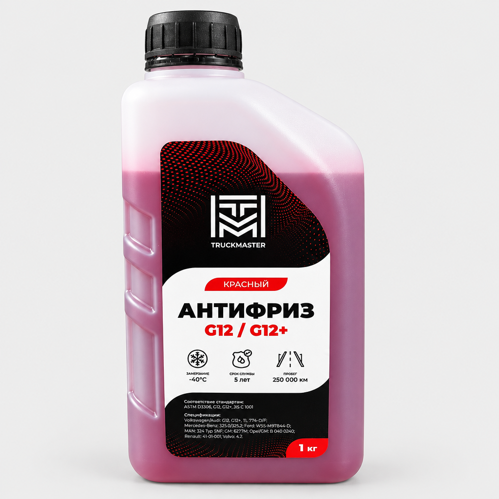 TM00-20001 Антифриз TRUCKMASTER G12/G12+ красный -40C OAT готовый 1 кг