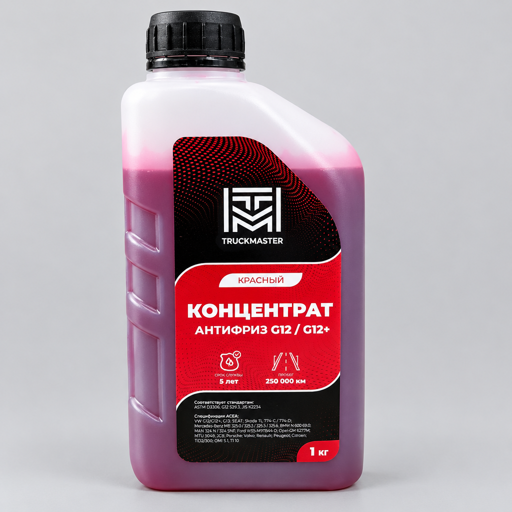 TM00-21001 Антифриз TRUCKMASTER G12/G12+ красный OAT концентрат 1 кг