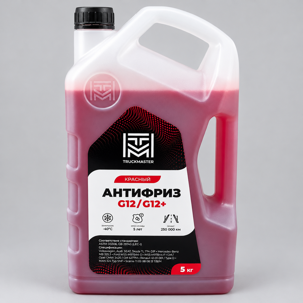 Антифриз TRUCKMASTER G12/G12+ красный -40C OAT готовый 5 кг